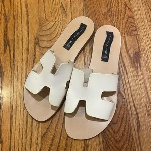 White Steven by Steve Madden sandals